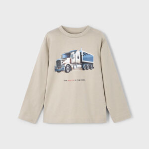 Koszulka długi rękaw beż