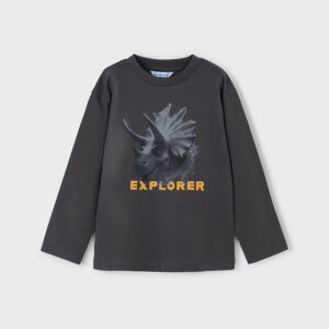 Koszulka długi rękaw grafit