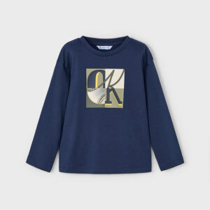 Koszulka długi rękaw granatowa