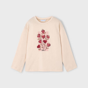 Koszulka długi rękaw migdałowa