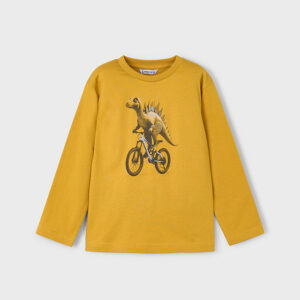 Koszulka długi rękaw musztarda