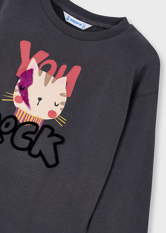 Koszulka długi rękaw ołów