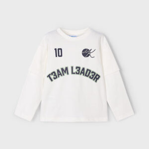 Koszulka długi rękaw śmietankowa