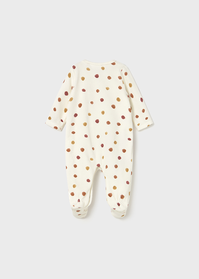 Pajacyk dla dziewczynki welurowy 2 pack ceglany