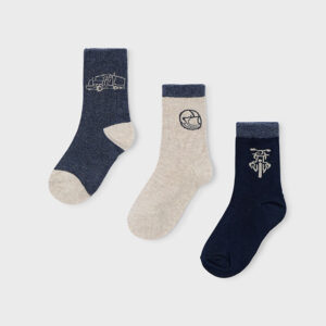 Skarpetki chłopięce 3 pack granatowy