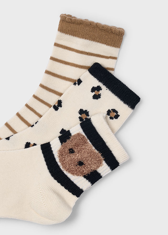 Skarpetki dla dziewczynki 3 pack czarne