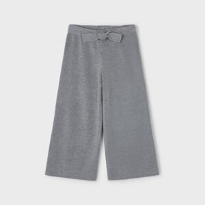 Spodnie dzianinowe dla dziewczynki szare – 3 (98cm)