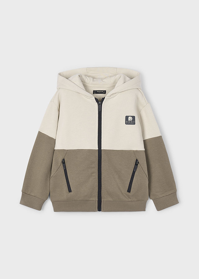 Bluza rozsuwana z kapturem beżowa – 3 (98cm)