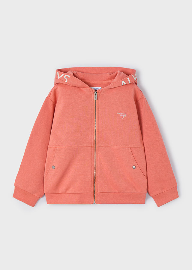 Bluza rozsuwana z kapturem dla chłopca pomarańczowa – 3 (98cm)