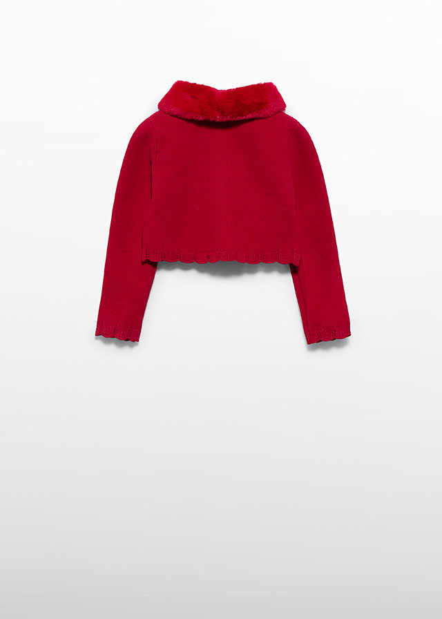 Sweter dziewczęcy z kołnierzykiem – 6 (116cm)