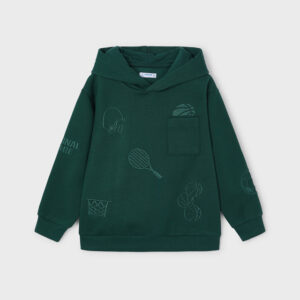 Bluza z kapturem dla chłopca zielona – 3 (98cm)