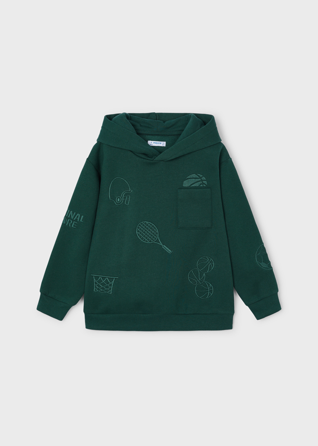 Bluza z kapturem dla chłopca zielona – 3 (98cm)