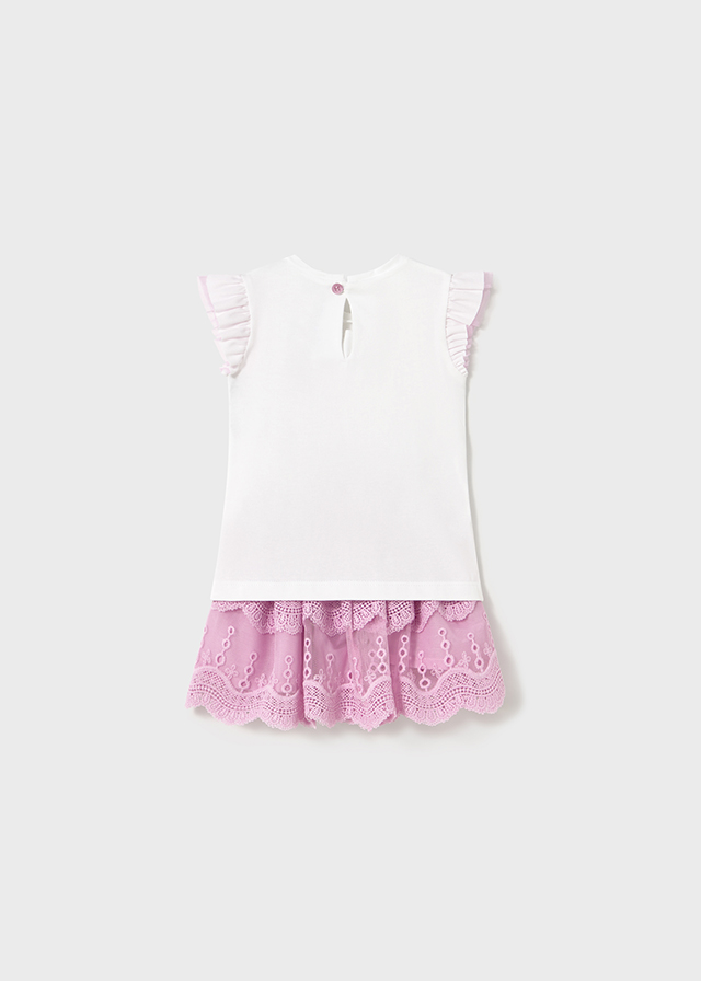 Komplet dla dziewczynki malwa – 12 M (80 cm)