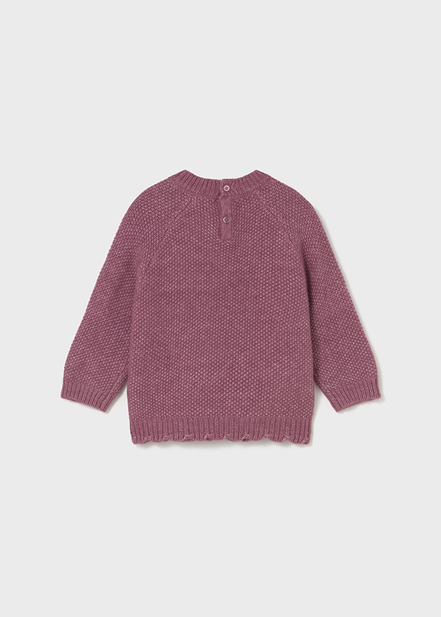 Sweter dla dziewczynki różowy – 18 M (86 cm)