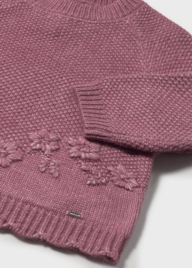 Sweter dla dziewczynki różowy – 18 M (86 cm)