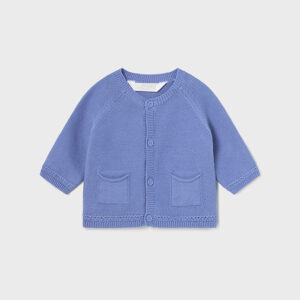 Sweter rozpinany chłopięcy niebieski – 2-4 M (65 cm)