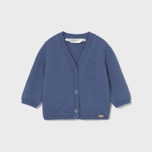 Sweter rozpinany chłopięcy niebieski – 4-6 M (70 cm)