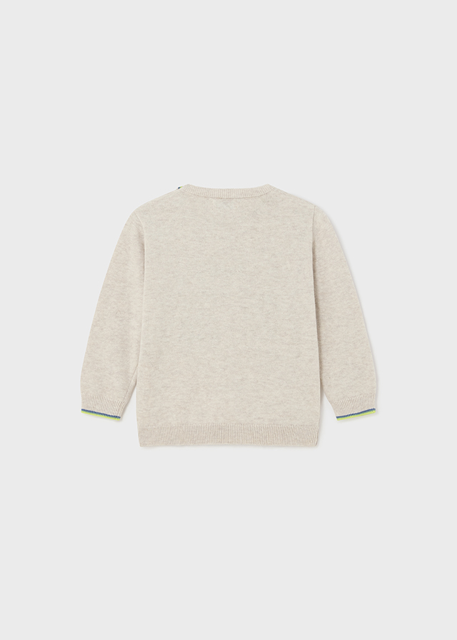 Sweter chłopięcy beżowy – 12 M (80 cm)