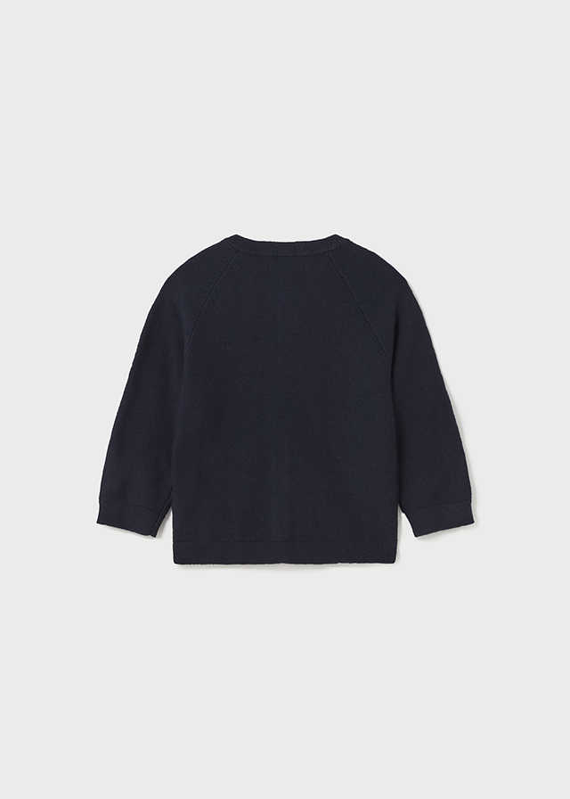 Sweter chłopięcy rozpinany granatowy – 6M (68cm)