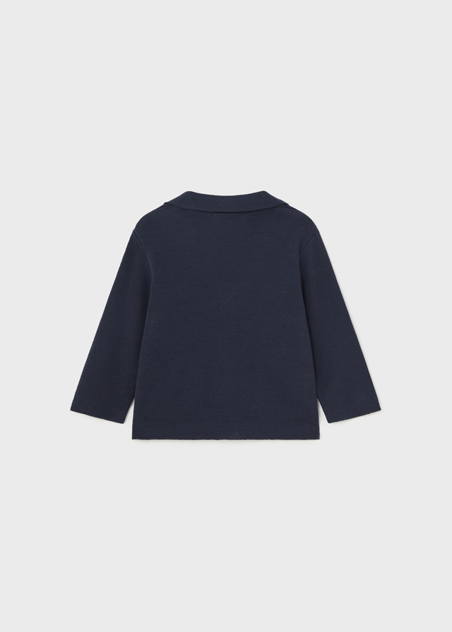 Sweter chłopięcy rozpinany granatowy – 9M (74cm)