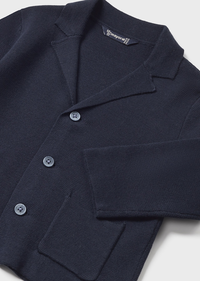 Sweter chłopięcy rozpinany granatowy – 9M (74cm)