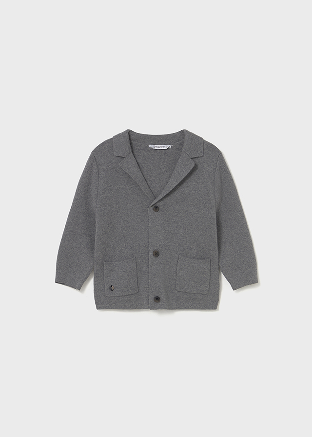 Sweter chłopięcy rozpinany szary – 18 M (86 cm)