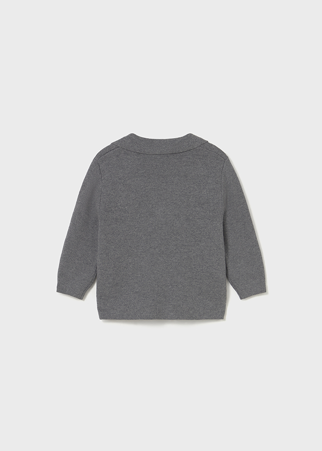 Sweter chłopięcy rozpinany szary – 18 M (86 cm)
