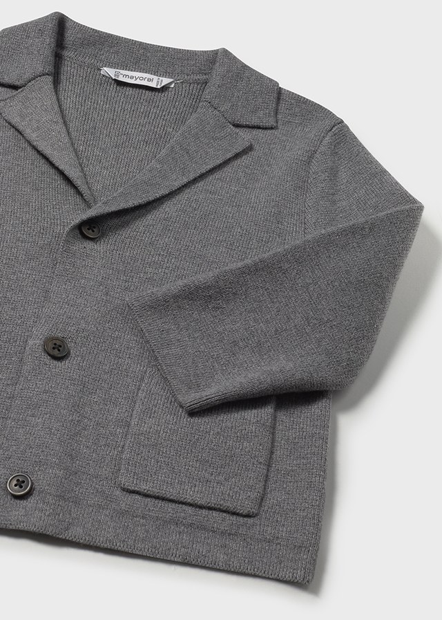 Sweter chłopięcy rozpinany szary – 18 M (86 cm)