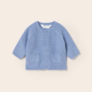 Sweter rozpinany chłopięcy błękitny – 6-9 M (75 cm)