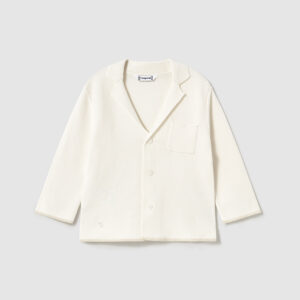 Sweter rozpinany chłopięcy kremowy – 18 M (86 cm)