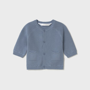 Sweter rozpinany chłopięcy niebieski – 2-4 M (65 cm)