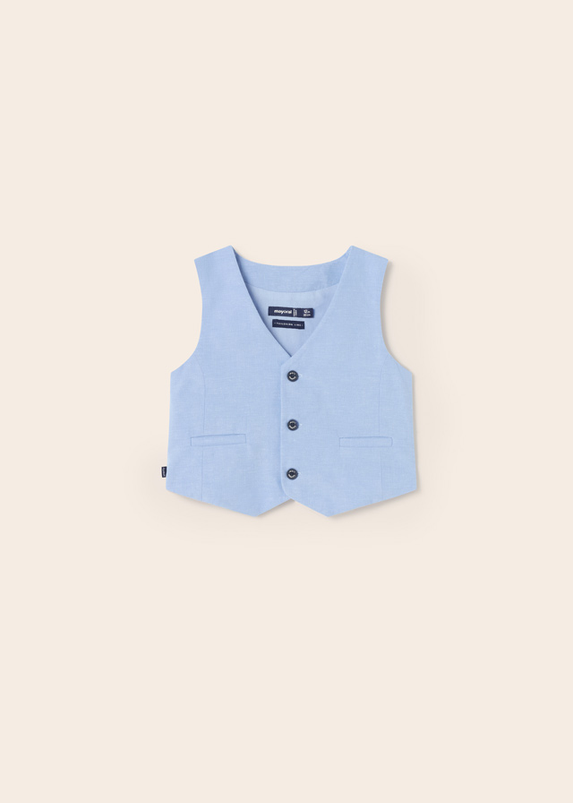 Kamizelka chłopięca błękitna – 6M (68cm)