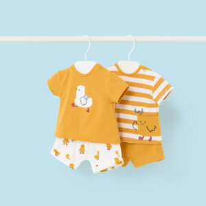 Komplet 4-pack dla chłopca żóty – 6-9 M (75 cm)