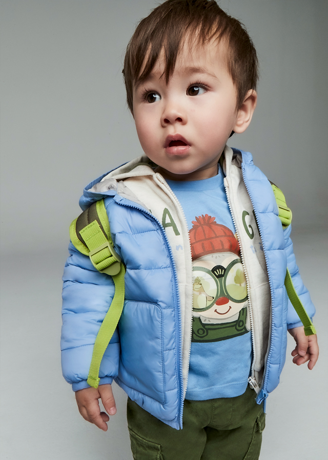 Koszulka chłopięca długi rękaw niebieska – 12 M (80 cm)