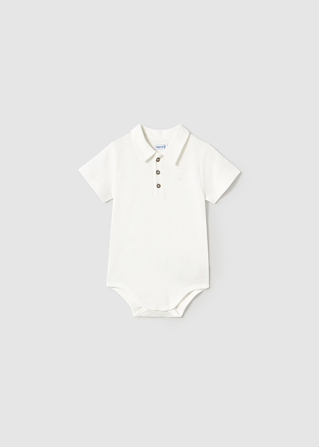 Koszulo-body chłopięce długi rękaw kremowe – 9M (74cm)