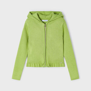 Sweter dla dziewczynki rozsuwany z kapturem jabłko – 4 (104cm)