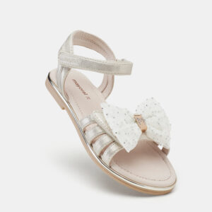Buty dla dziewczynki sandały beżowo perłowe – 29 (19 cm)