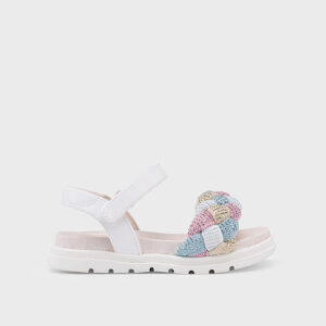 Buty dla dziewczynki sandały kremowe – 28 (18 cm)