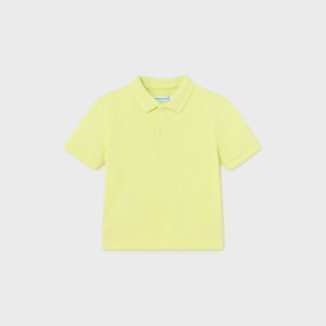 Koszulka polo chłopięca limonkowa – 12 M (80 cm)