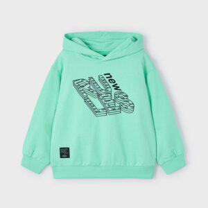 Bluza chłopięca wkładana z kapturem zielona – 3 (98cm)
